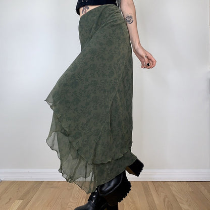 Fairygrunge Whimsical Midi Skirt