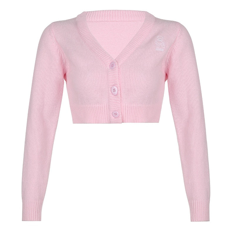 Pink clearance cardigan cropped