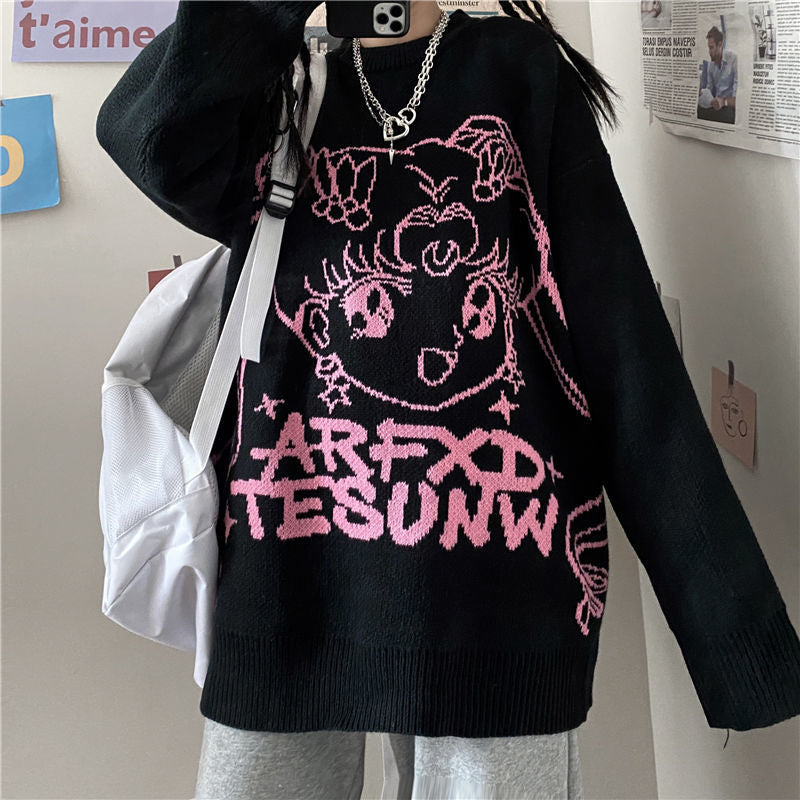 Pastel top goth sweater