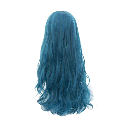 Cosplay Wig Long Ombre Teal Blue with Bangs
