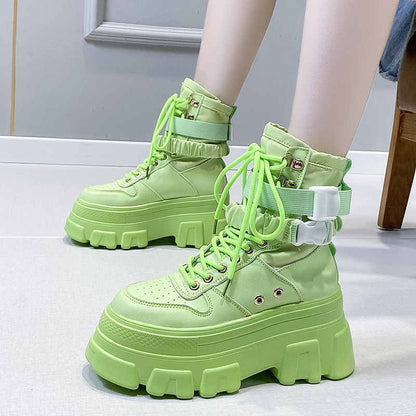 Egirl Shoes Platform Green