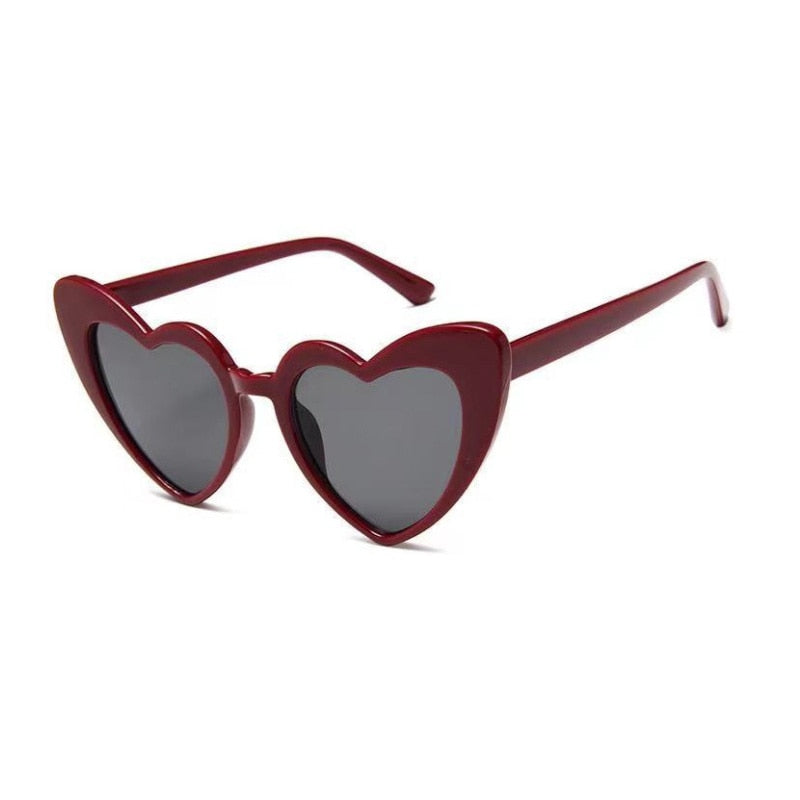Retro Cat Eye Heart Shape Sunglasses