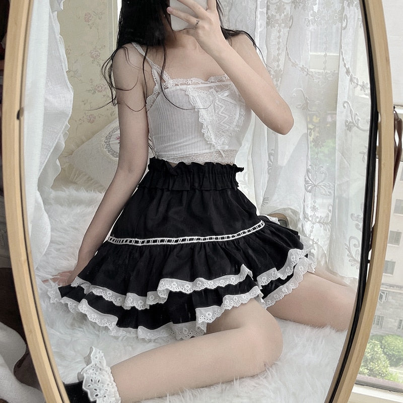 Gothic Lolita Mini Skirt