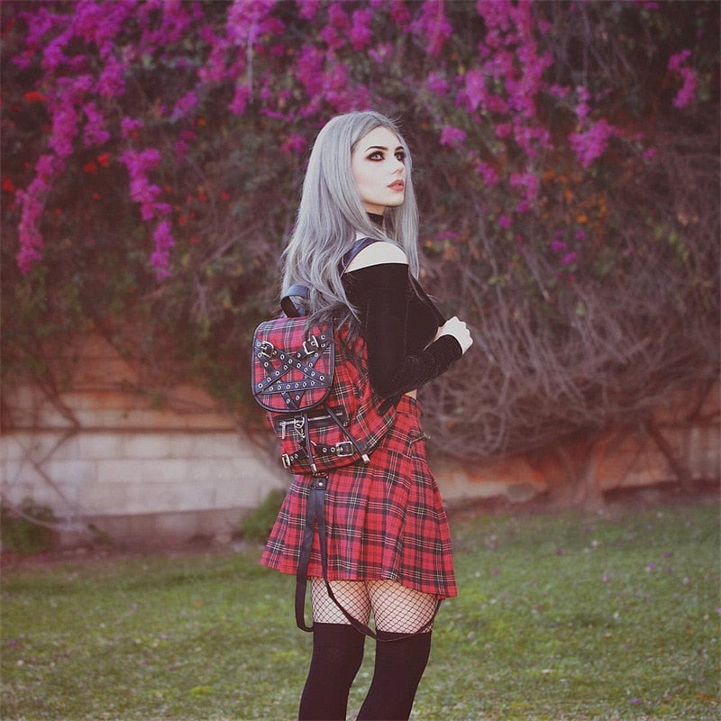 Tartan skirt outlet goth