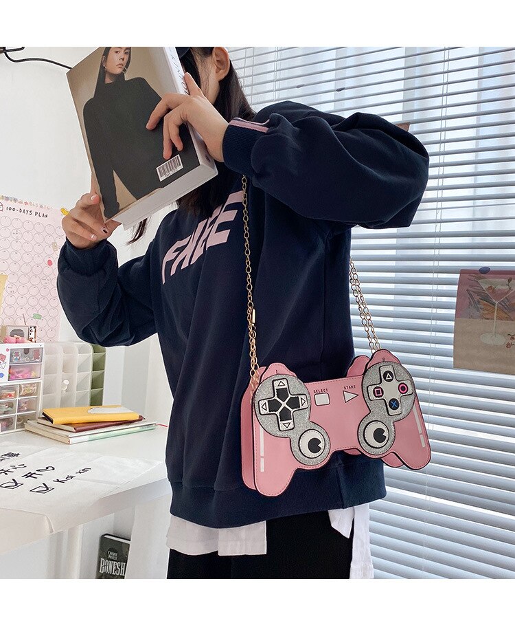 Gamer Girl Pastel Kawaii Video Game Controllers  Leggings for