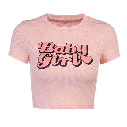 Y2K Egirl Baby Girl Crop Top