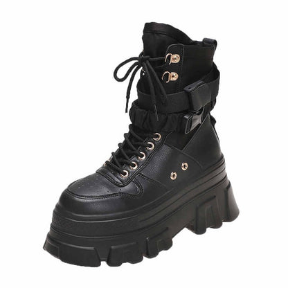 eGirl Boots Platform Shoes - Black