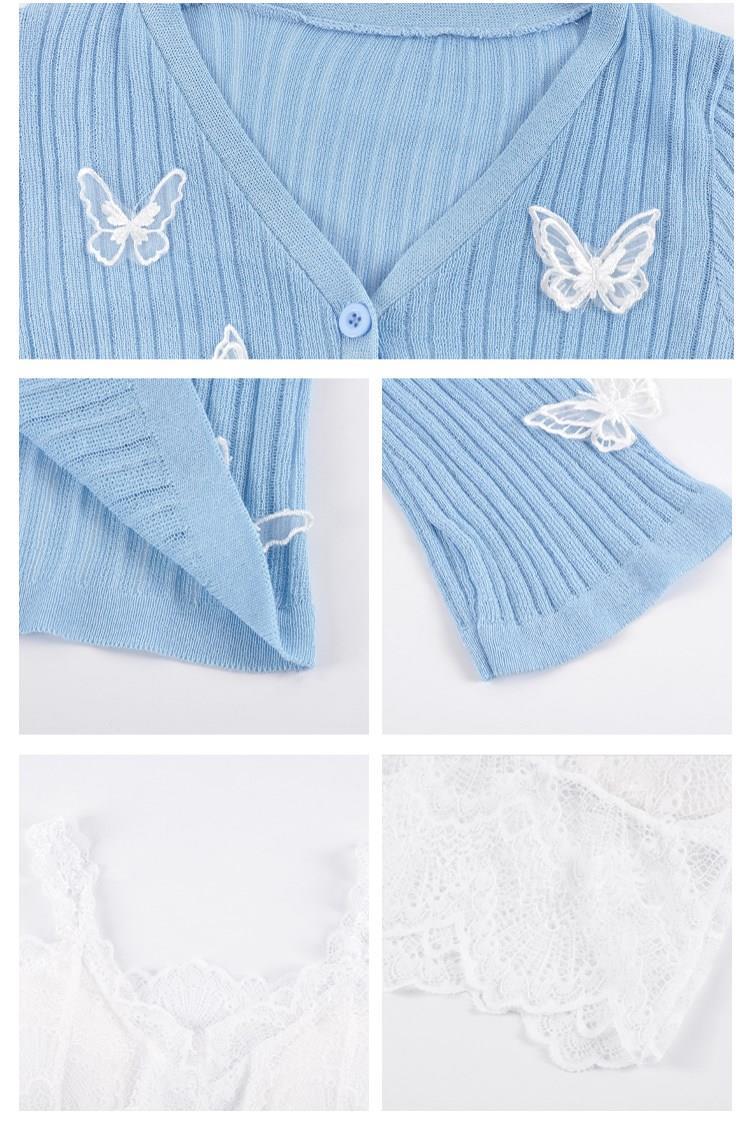 Soft Girl Butterfly Knit Cardigan