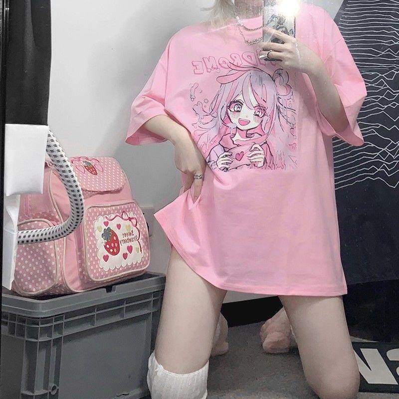 Pink sales kawaii shirt