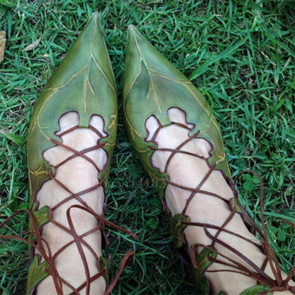 Fairycore Elf Lace Up Shoes