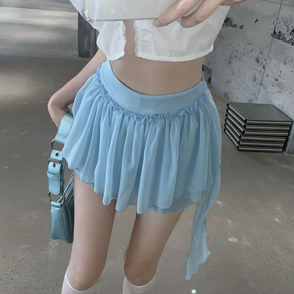 Coquette Fairycore Ruffle Mini Skirt