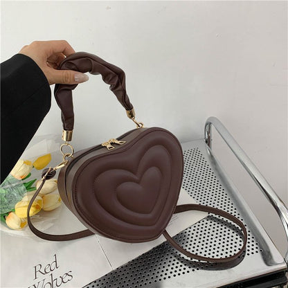 Y2K Aesthetic Retro Vintage Heart Shoulder Bag