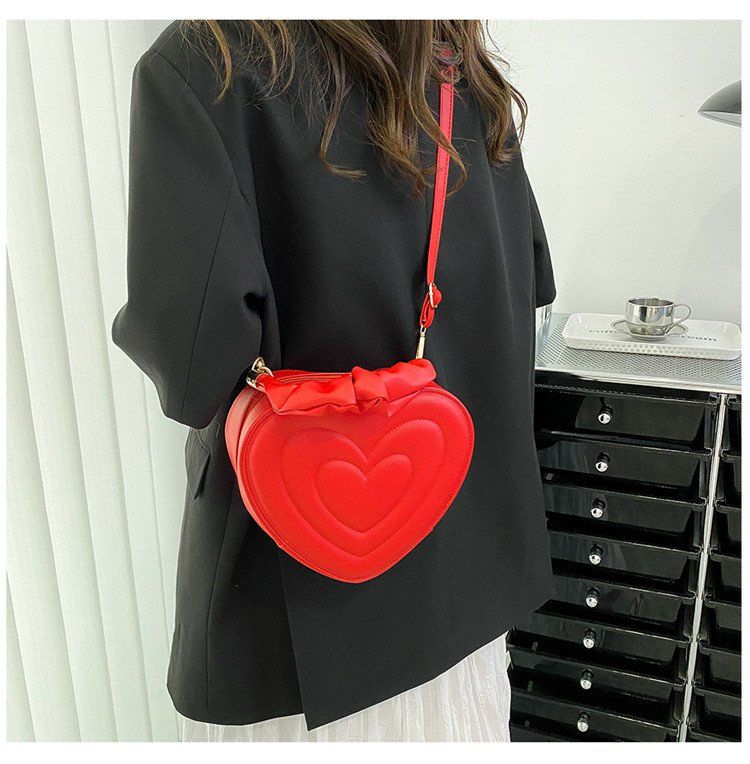 Y2K Aesthetic Retro Vintage Heart Shoulder Bag