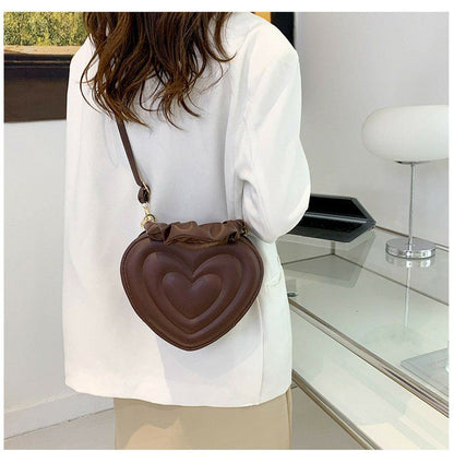 Y2K Aesthetic Retro Vintage Heart Shoulder Bag