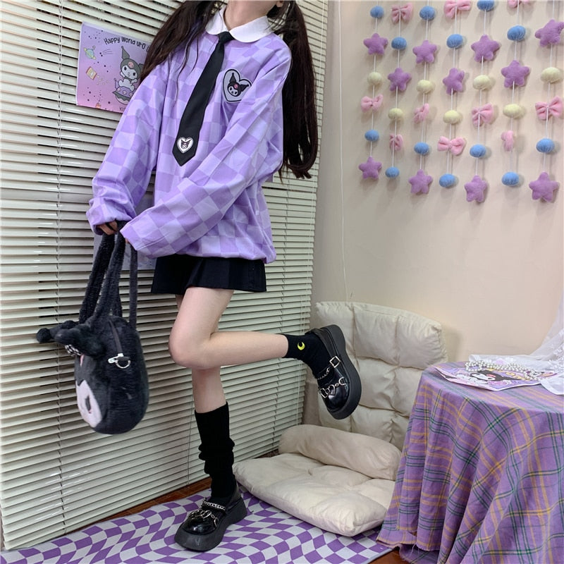 Cute purple hot sale outfits