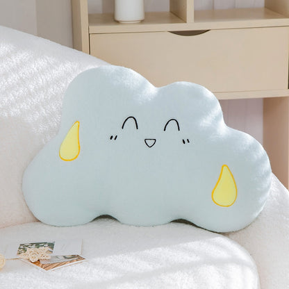 Cloud Stuffed Toy, Cute Blue Cloud Animal, Fluffy Plush, Kawaii