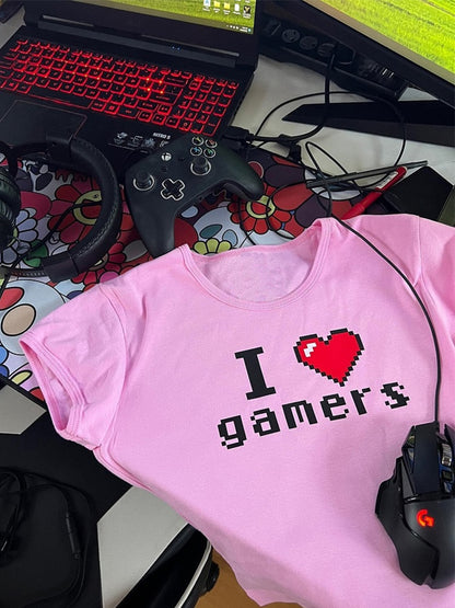 Gamer Girl Egirl Pixel I Love Gamers
