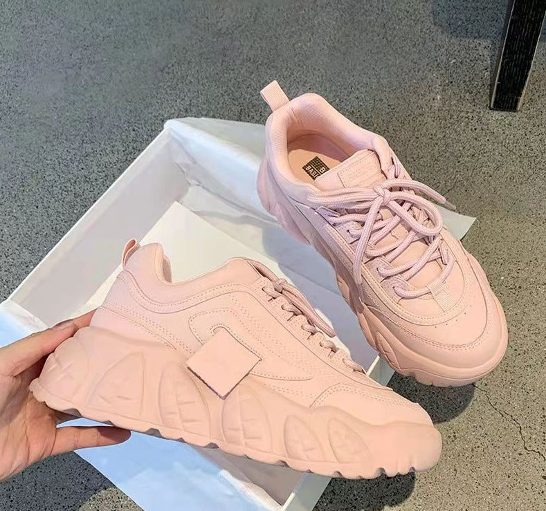 Pastel Pink Chunky Sneakers
