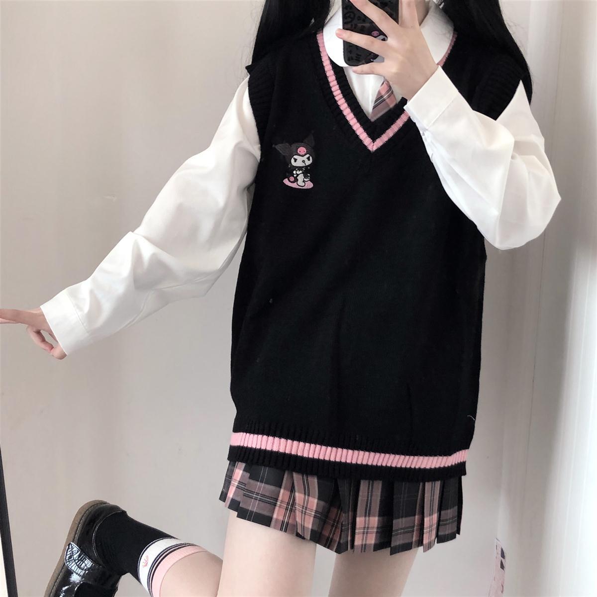 Cute kuromi diamond sweater vest – Cutiekill