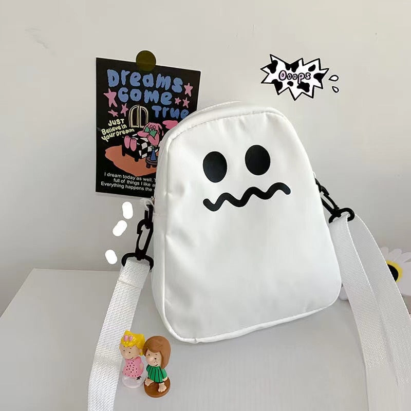 Kawaii Ghost Messenger Bag Pastel Goth Creepy Cute Gothic Shoulder bag yume  yami