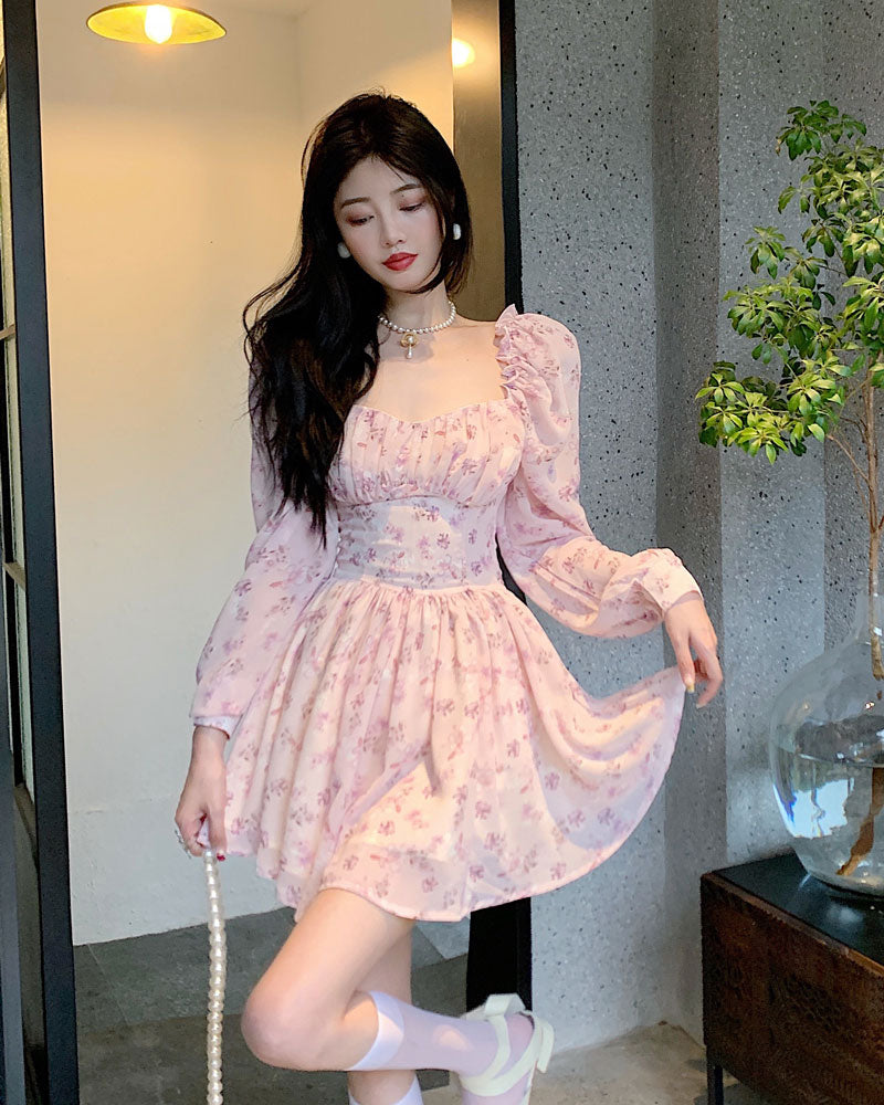 vintage floral mini dress Family Vacation Resort Wear Beach Vacation Outfit Cupshe Vintage Details Floral Mini Dress-Pink, L