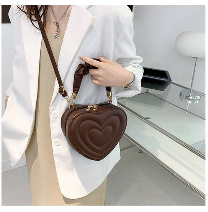 Y2K Aesthetic Retro Vintage Heart Shoulder Bag