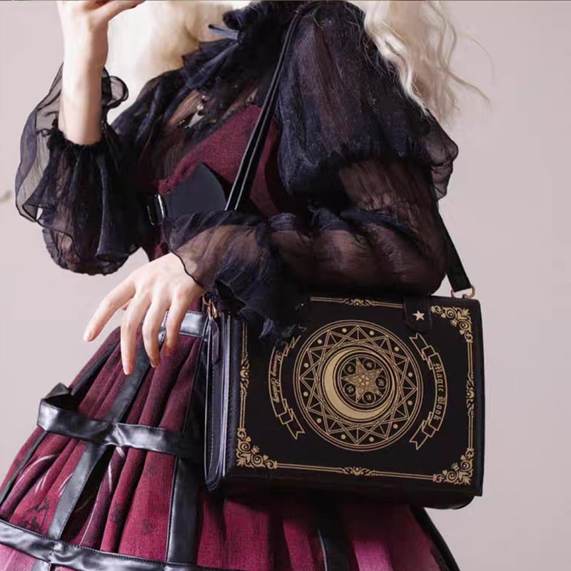 Magic Witchcraft Book Shoulder Bag Gothic