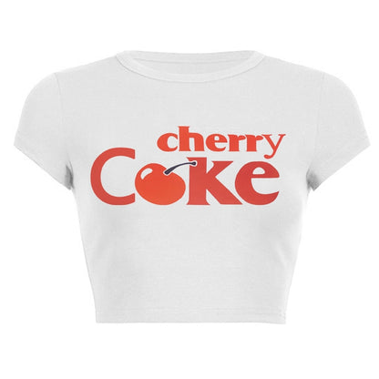 Vintage Cherry Coke Crop Top