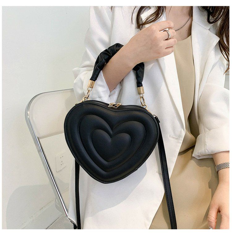 Y2K Aesthetic Retro Vintage Heart Shoulder Bag