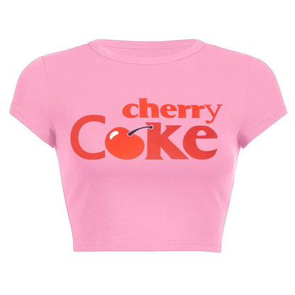 Vintage Cherry Coke Crop Top