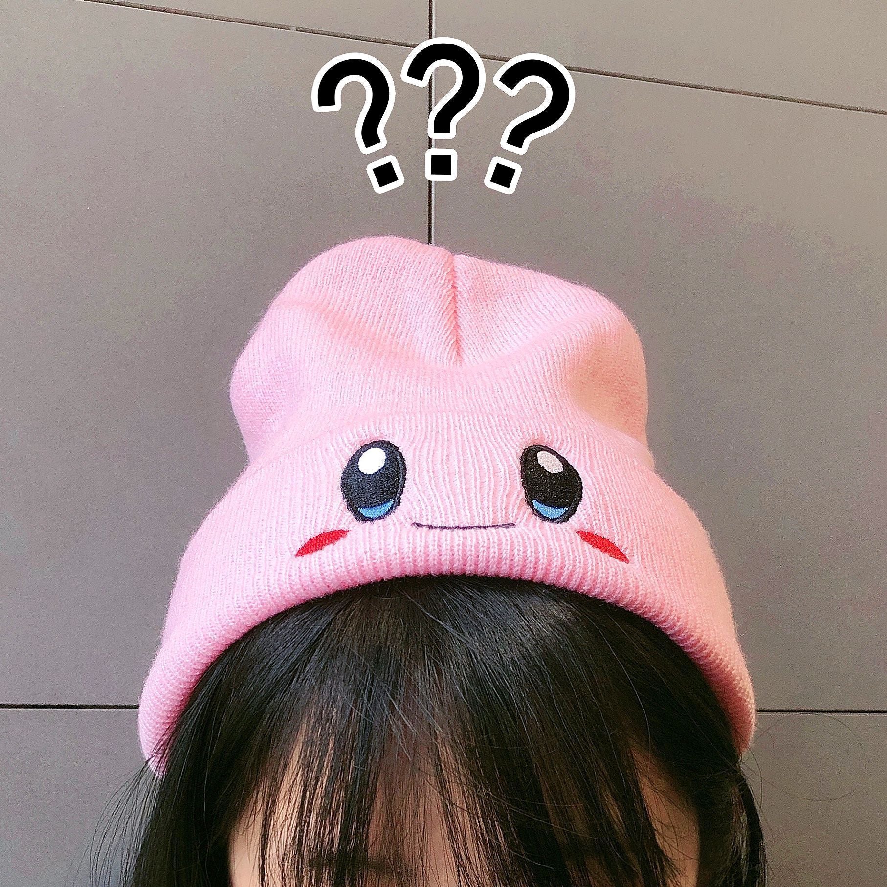 Kirby Kawaii Plush Beanie Hat – Aesthetics Boutique