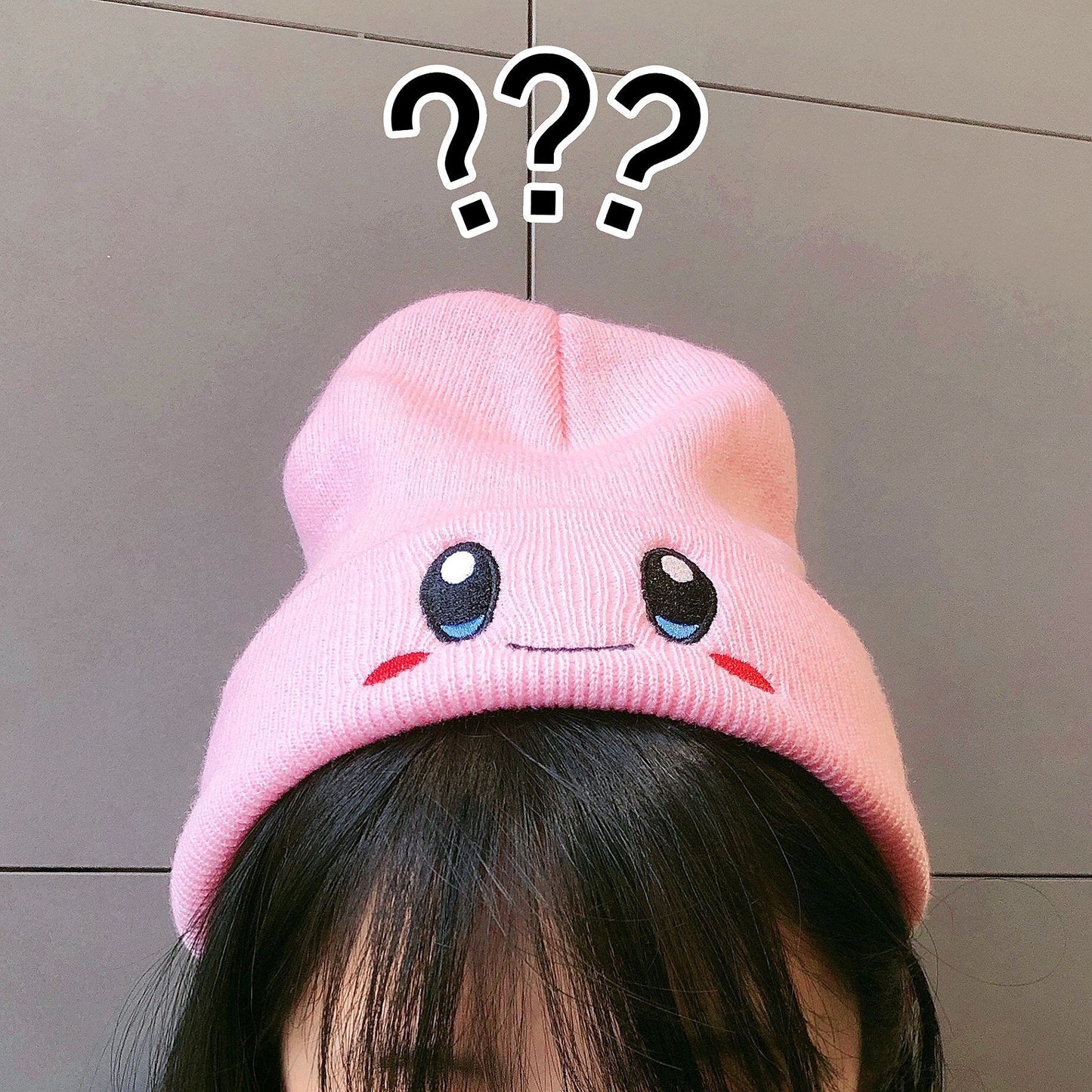 Kirby Kawaii Plush Beanie Hat