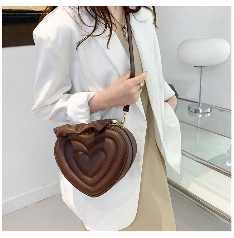 Y2K Aesthetic Retro Vintage Heart Shoulder Bag