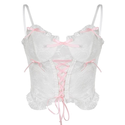 Coquette Aesthetic Bustier Top