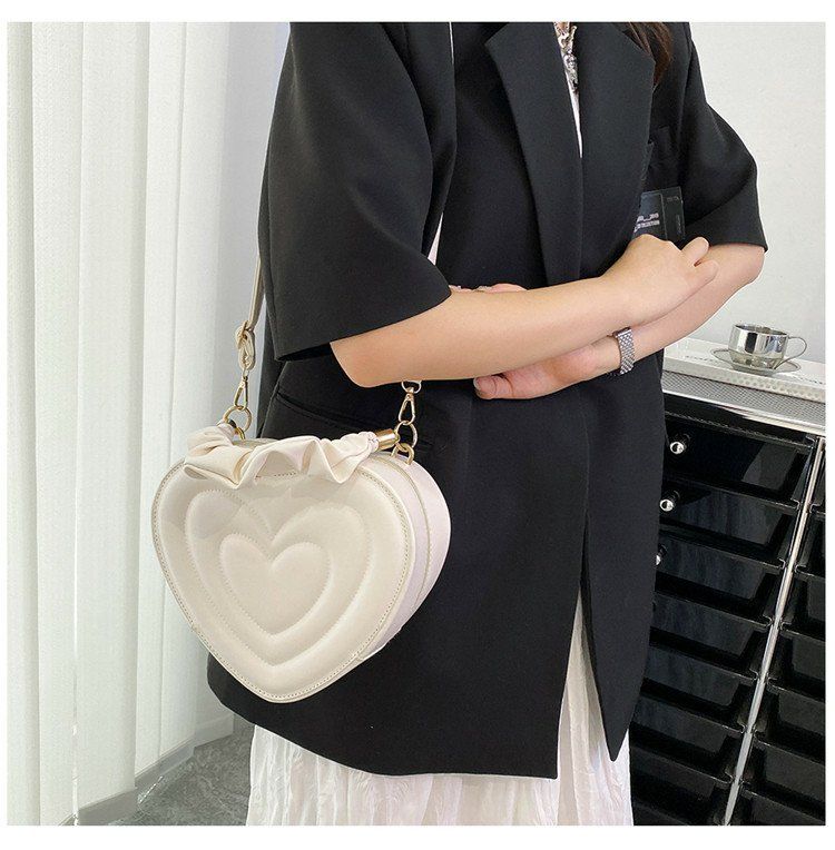 Y2K Aesthetic Retro Vintage Heart Shoulder Bag