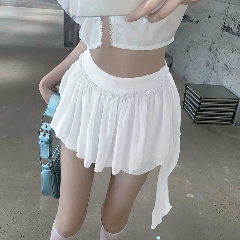Coquette Fairycore Ruffle Mini Skirt