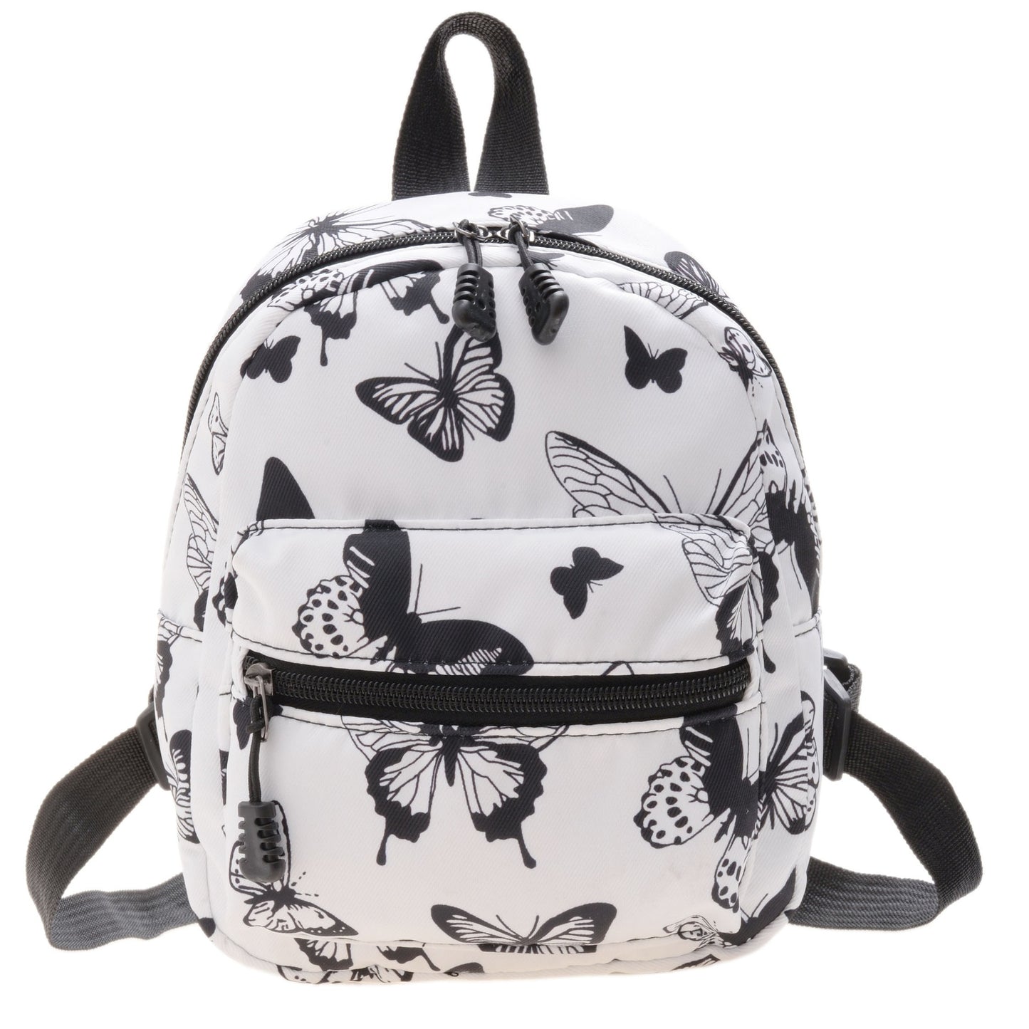 Y2K Mini Backpack Black and White Butterfly