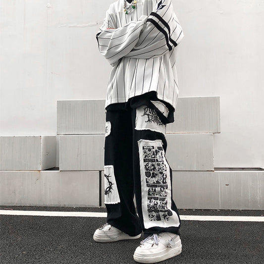 Aesthetic Pants & Shorts Y2K Egirl Tumblr Girl K-Pop Style Grunge Goth –  Aesthetics Boutique