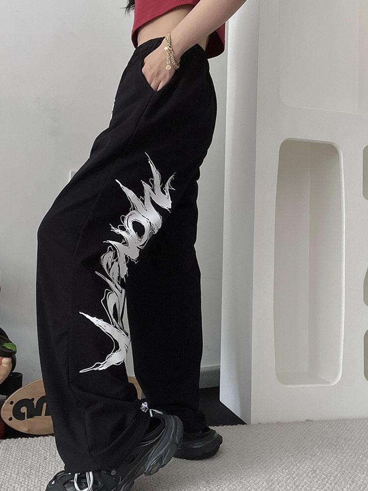 Egirl Gothic Monster Sweatpants – Aesthetics Boutique