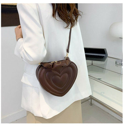 Y2K Aesthetic Retro Vintage Heart Shoulder Bag