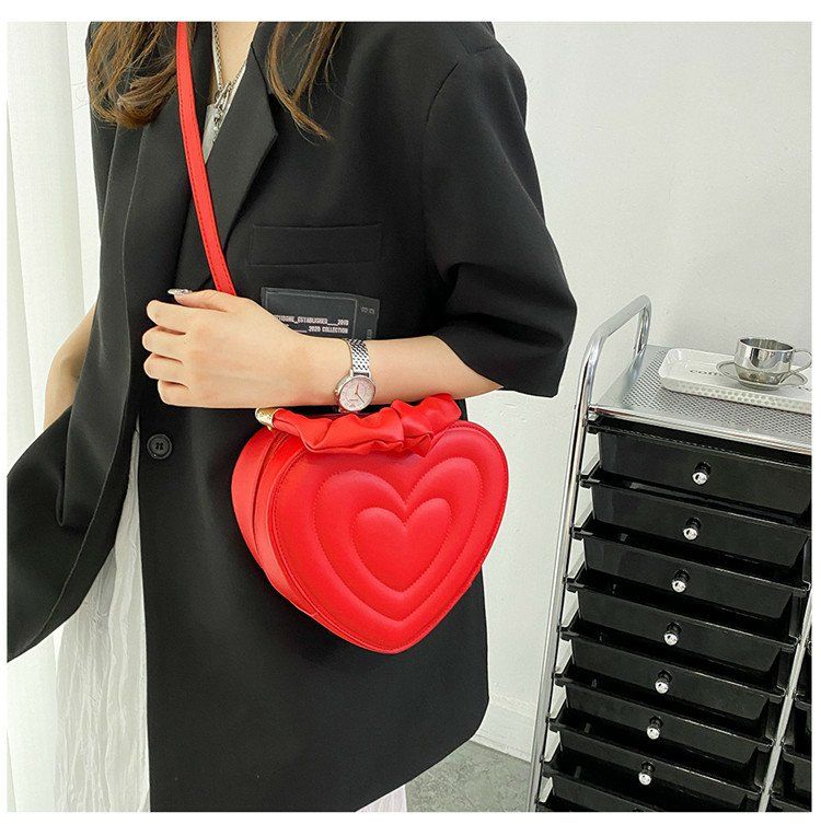 Y2K Aesthetic Retro Vintage Heart Shoulder Bag