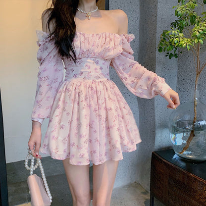 Soft Girl Vintage Floral Mini Dress Aesthetics Boutique Soft Girl Vintage Floral Mini Dress Aesthetics Boutique