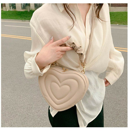 Y2K Aesthetic Retro Vintage Heart Shoulder Bag