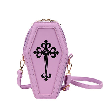 Pastel Goth Aesthetic Coffin Shape Purse Egirl Clothing Gothic Bag –  Aesthetics Boutique