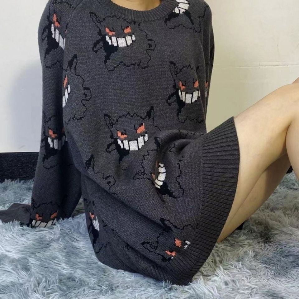 Pokemon Gengar Knitted Sweater