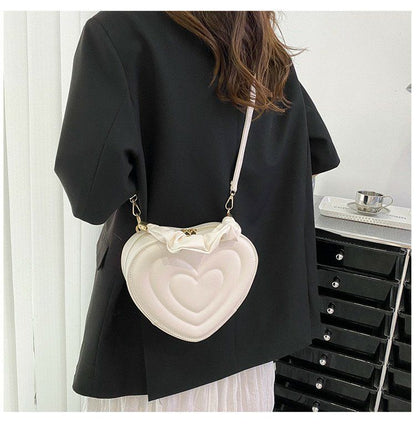 Y2K Aesthetic Retro Vintage Heart Shoulder Bag