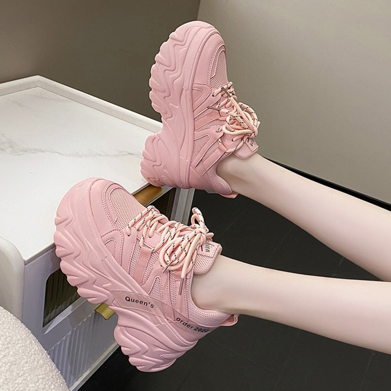 Harajuku Chunky Platform Sneakers – Aesthetics Boutique