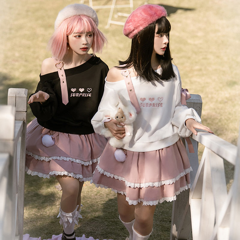 Dollette Lolita Cute Pink Skirt - How to Dress Coquette Aesthetic? –  Aesthetics Boutique
