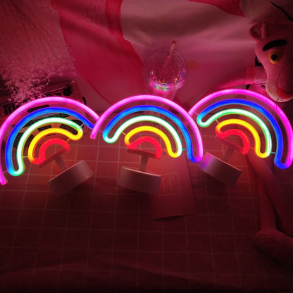 Rainbow Neon Night Lamp