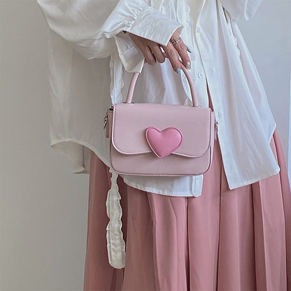 Dollette Kawaii Pink Heart Girly Handbag